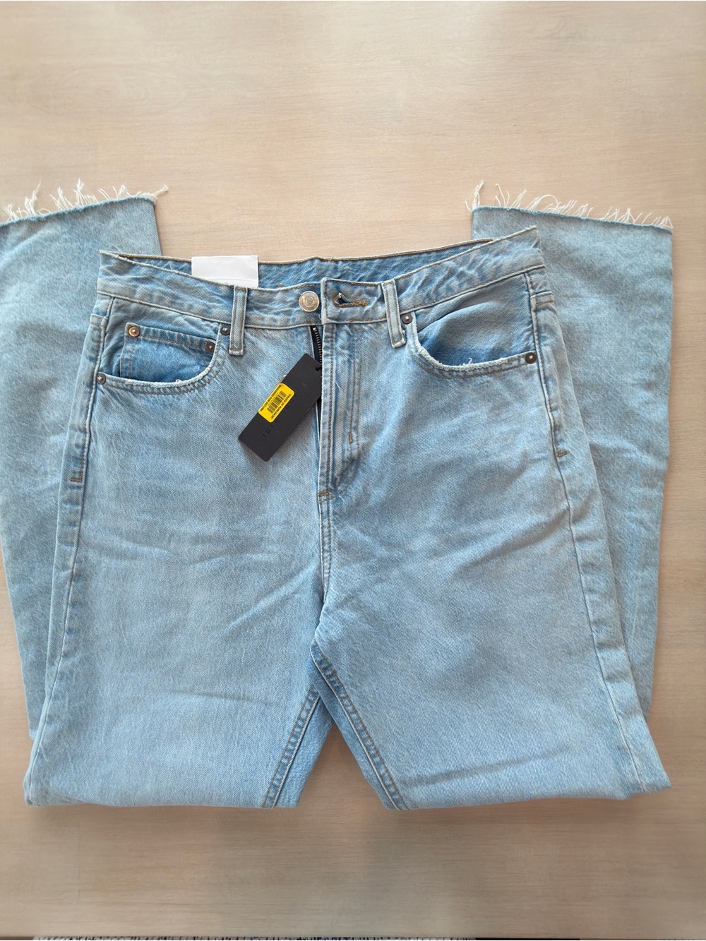Gianni Bini Light Wash High Rise Straight-Leg Jeans